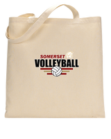 Somerset College Prep Volleyball Logo - Tote Bag