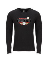 Somerset College Prep Volleyball Logo - Tri Blend Long Sleeve