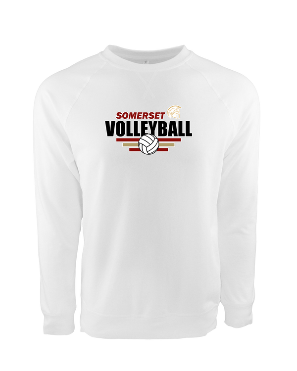 Somerset College Prep Volleyball Logo - Crewneck Sweatshirt