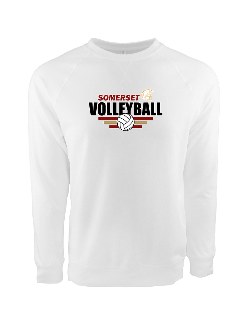 Somerset College Prep Volleyball Logo - Crewneck Sweatshirt