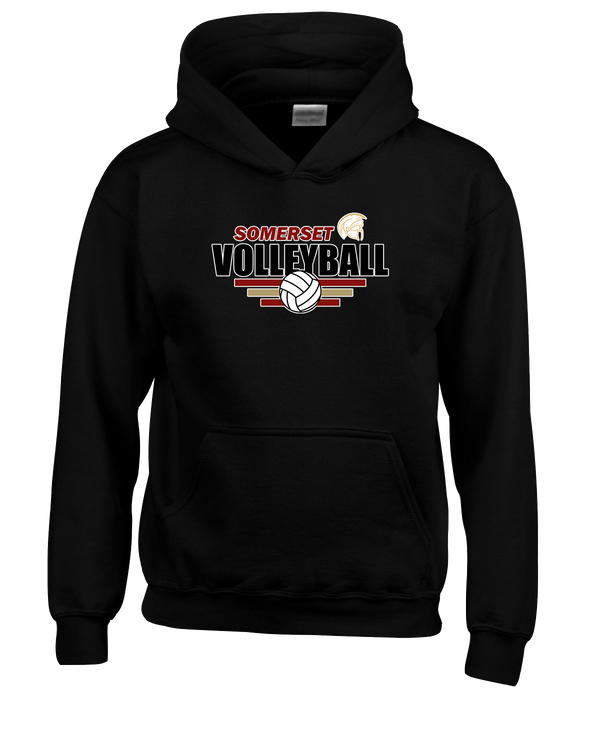 Somerset College Prep Volleyball Logo - Cotton Hoodie