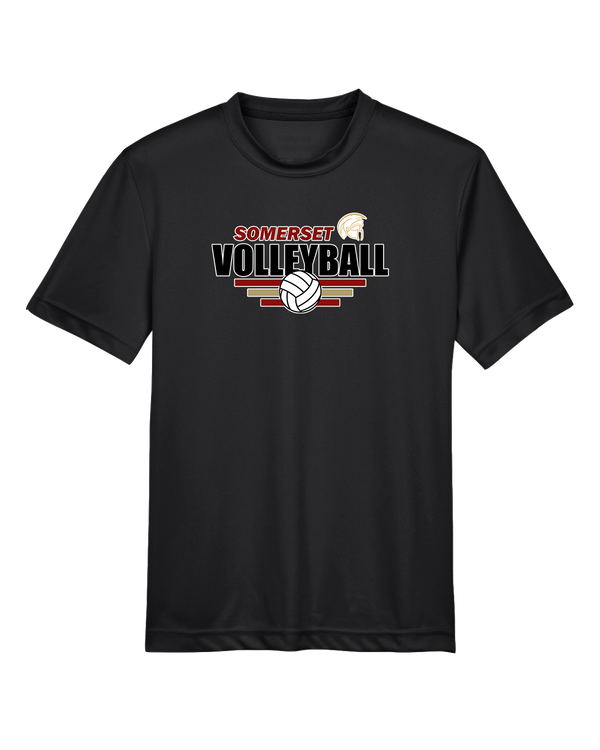 Somerset College Prep Volleyball Logo - Youth Performance T-Shirt