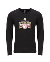 Somerset College Prep Volleyball VB Net - Tri Blend Long Sleeve