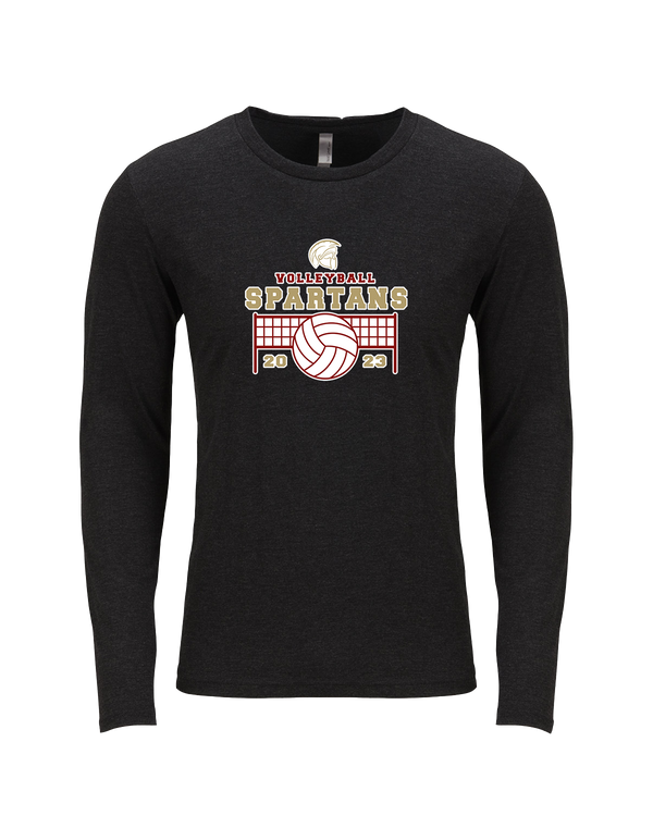 Somerset College Prep Volleyball VB Net - Tri Blend Long Sleeve