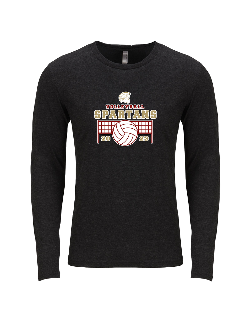 Somerset College Prep Volleyball VB Net - Tri Blend Long Sleeve