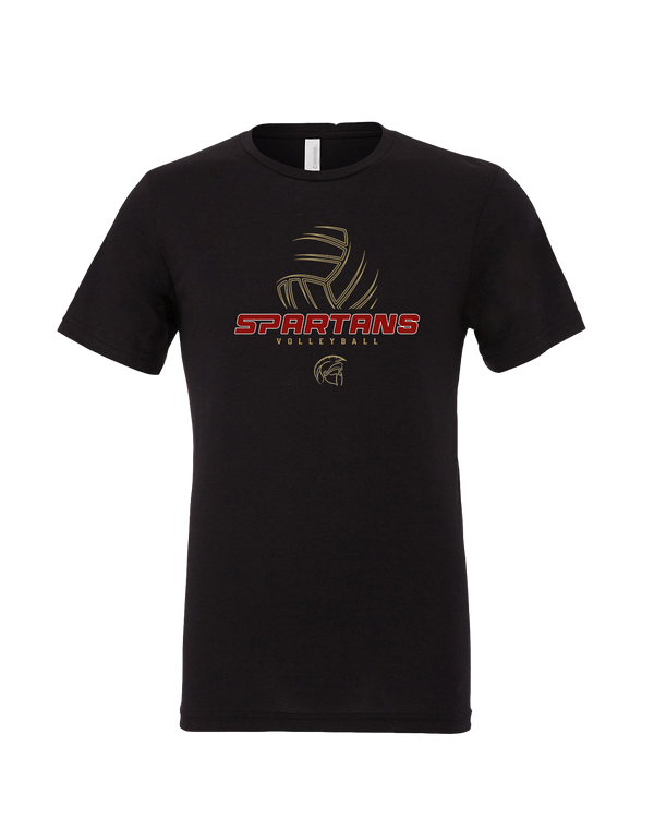 Somerset College Prep Volleyball VB Outline - Mens Tri Blend Shirt