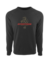 Somerset College Prep Volleyball VB Outline - Crewneck Sweatshirt