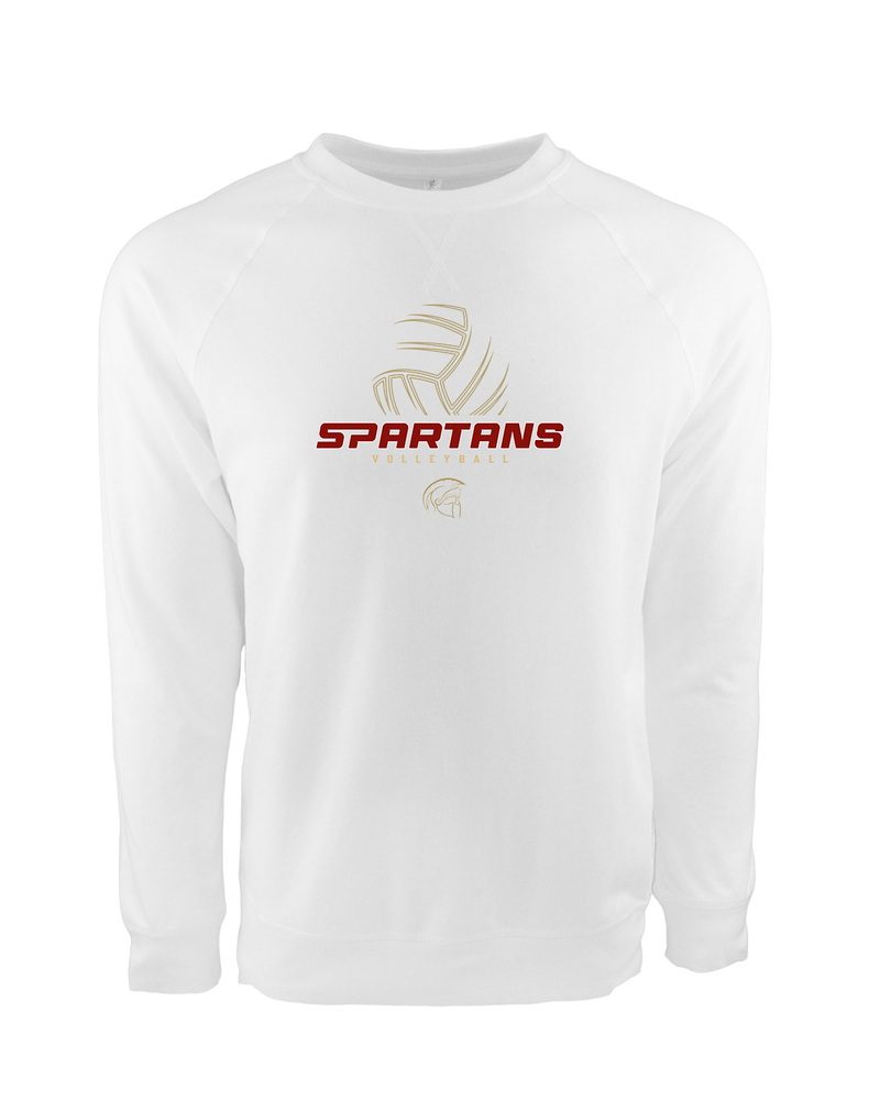 Somerset College Prep Volleyball VB Outline - Crewneck Sweatshirt