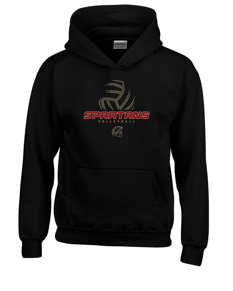 Somerset College Prep Volleyball VB Outline - Cotton Hoodie