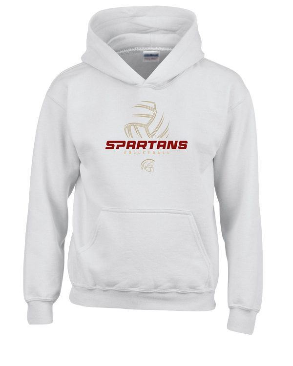 Somerset College Prep Volleyball VB Outline - Cotton Hoodie