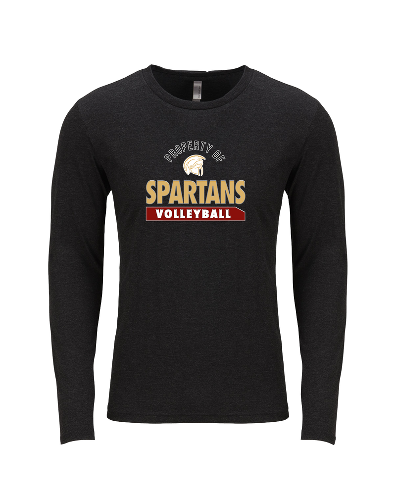 Somerset College Prep Volleyball VB Property - Tri Blend Long Sleeve