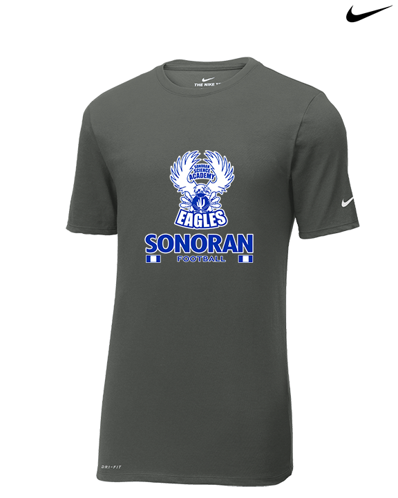 Sonoran Science Academy Football Square - Mens Nike Cotton Poly Tee