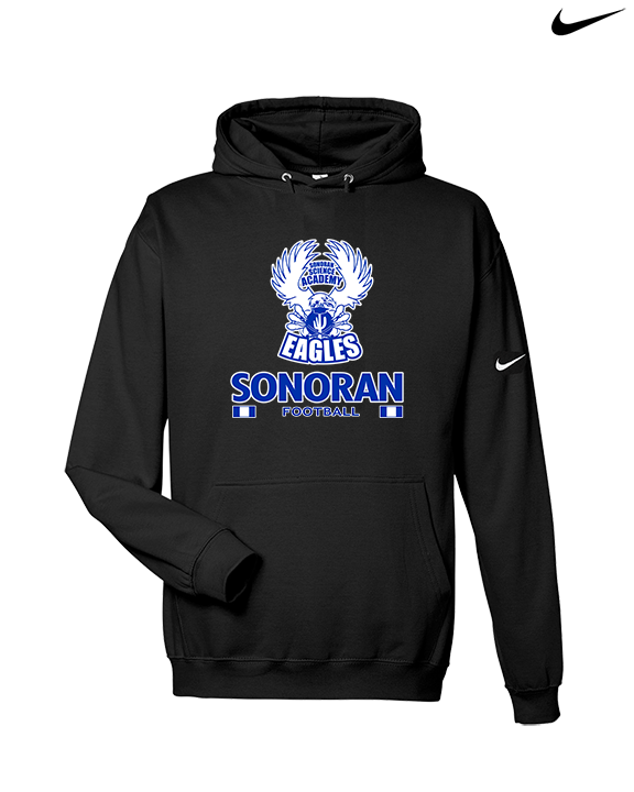 Sonoran Science Academy Football Square - Nike Club Fleece Hoodie