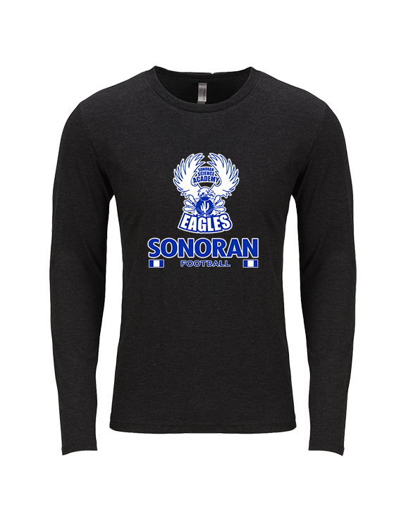 Sonoran Science Academy Football Square - Tri-Blend Long Sleeve