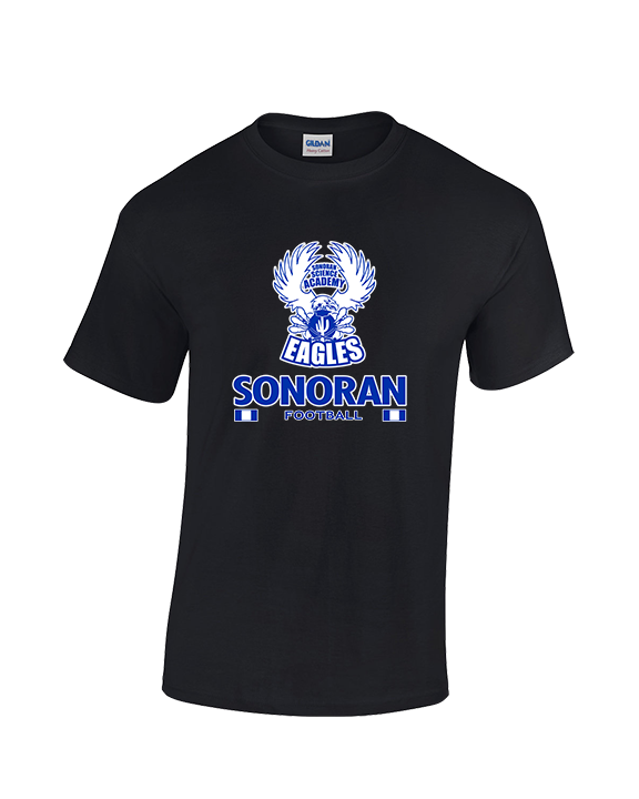 Sonoran Science Academy Football Stacked - Cotton T-Shirt