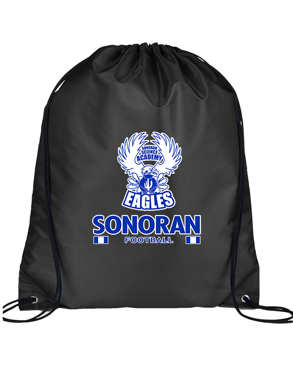 Sonoran Science Academy Football Stacked - Drawstring Bag