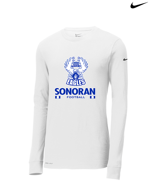 Sonoran Science Academy Football Stacked - Mens Nike Longsleeve