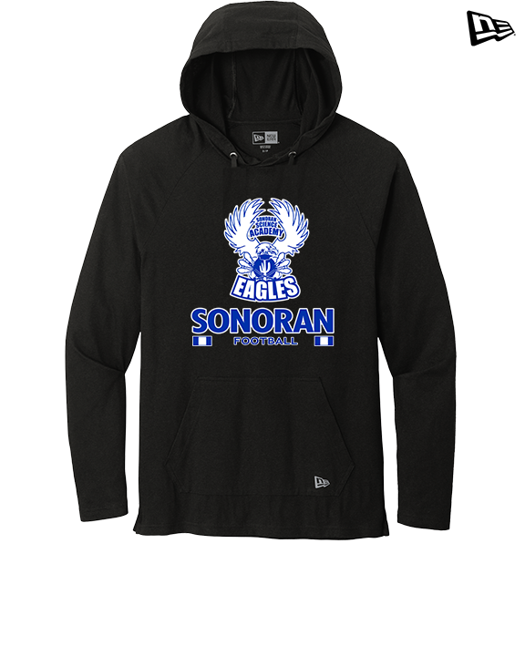 Sonoran Science Academy Football Stacked - New Era Tri-Blend Hoodie