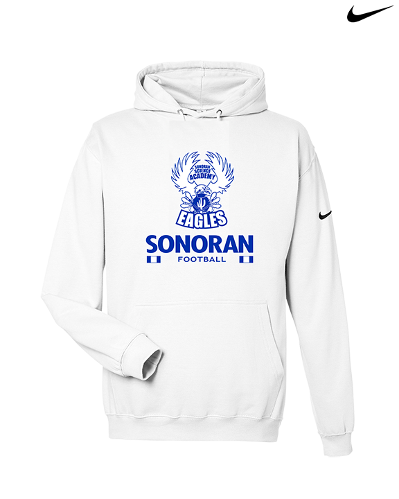 Sonoran Science Academy Football Stacked - Nike Club Fleece Hoodie