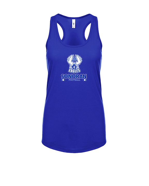 Sonoran Science Academy Football Stacked - Womens Tank Top