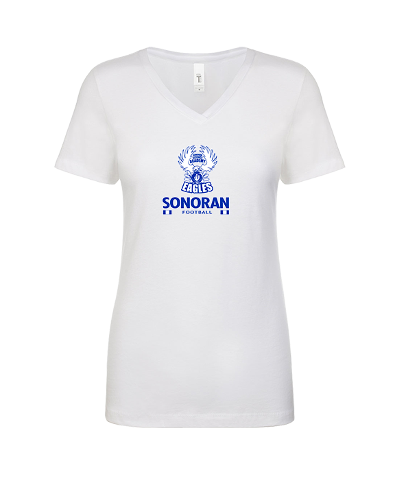 Sonoran Science Academy Football Stacked - Womens Vneck