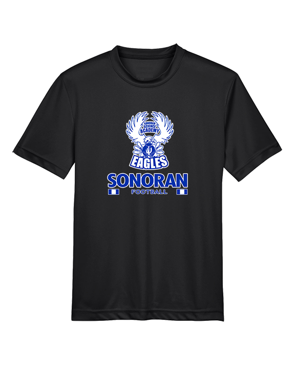 Sonoran Science Academy Football Stacked - Youth Performance Shirt