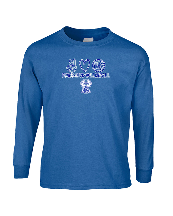 Sonoran Science Academy Volleyball Peace Love Vball - Cotton Longsleeve