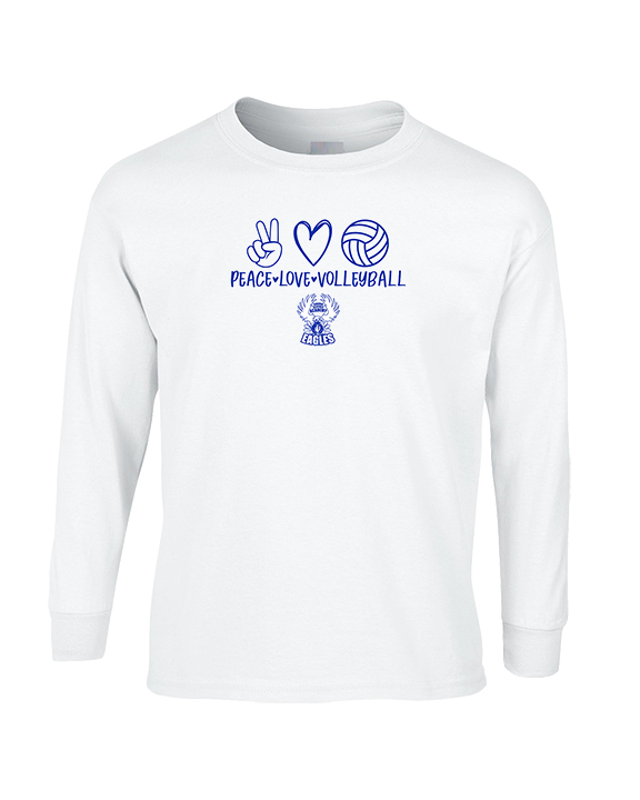 Sonoran Science Academy Volleyball Peace Love Vball - Cotton Longsleeve