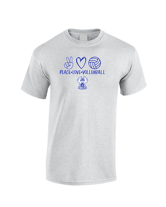 Sonoran Science Academy Volleyball Peace Love Vball - Cotton T-Shirt