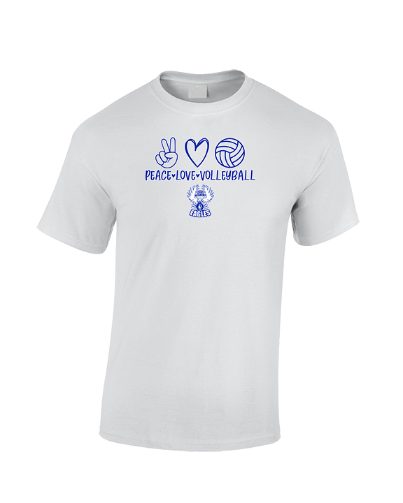 Sonoran Science Academy Volleyball Peace Love Vball - Cotton T-Shirt