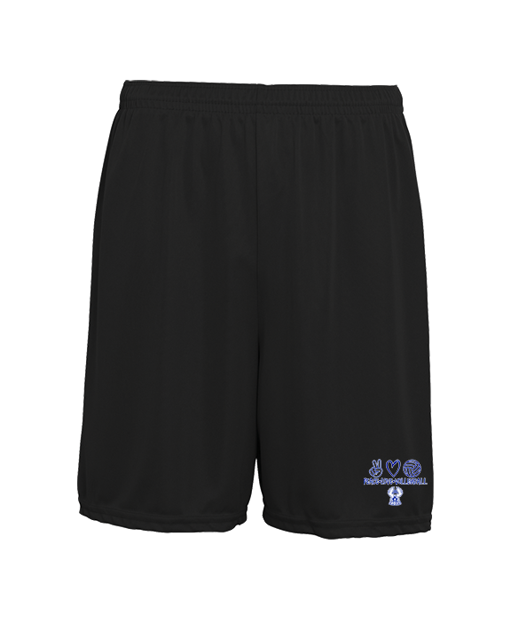 Sonoran Science Academy Volleyball Peace Love Vball - Mens 7inch Training Shorts