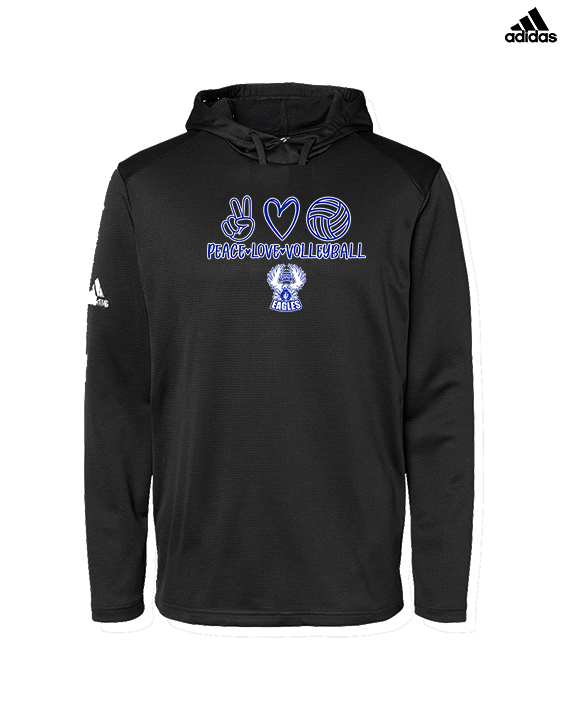 Sonoran Science Academy Volleyball Peace Love Vball - Mens Adidas Hoodie