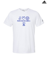 Sonoran Science Academy Volleyball Peace Love Vball - Mens Adidas Performance Shirt