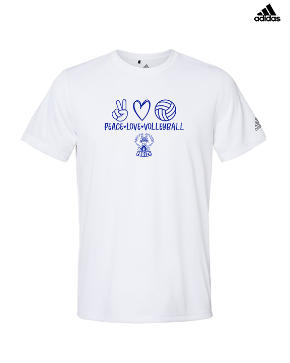 Sonoran Science Academy Volleyball Peace Love Vball - Mens Adidas Performance Shirt