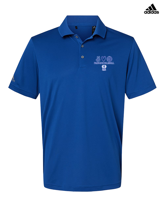 Sonoran Science Academy Volleyball Peace Love Vball - Mens Adidas Polo