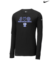 Sonoran Science Academy Volleyball Peace Love Vball - Mens Nike Longsleeve