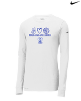 Sonoran Science Academy Volleyball Peace Love Vball - Mens Nike Longsleeve