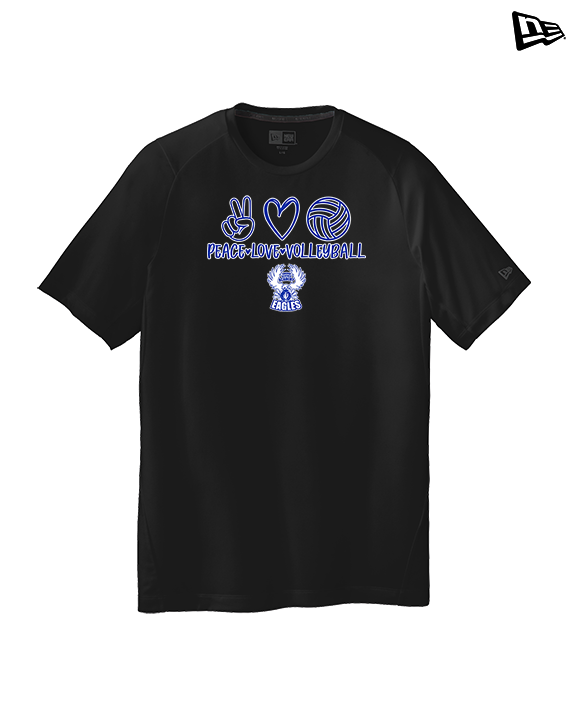 Sonoran Science Academy Volleyball Peace Love Vball - New Era Performance Shirt