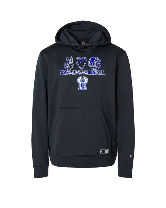 Sonoran Science Academy Volleyball Peace Love Vball - Oakley Performance Hoodie