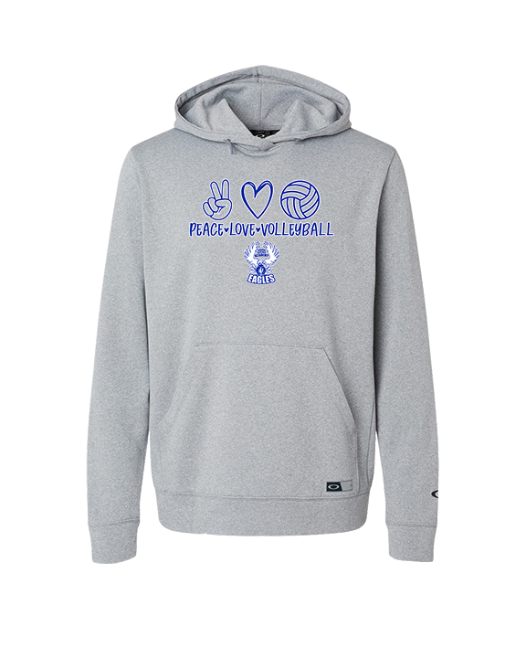 Sonoran Science Academy Volleyball Peace Love Vball - Oakley Performance Hoodie