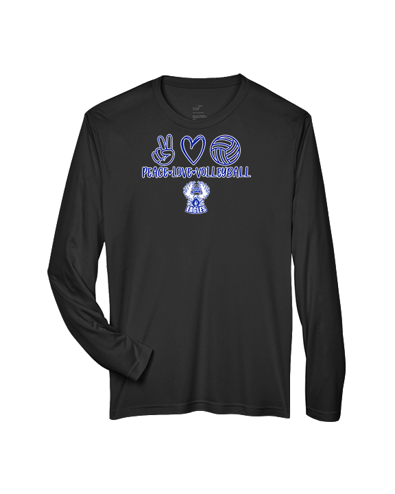 Sonoran Science Academy Volleyball Peace Love Vball - Performance Longsleeve