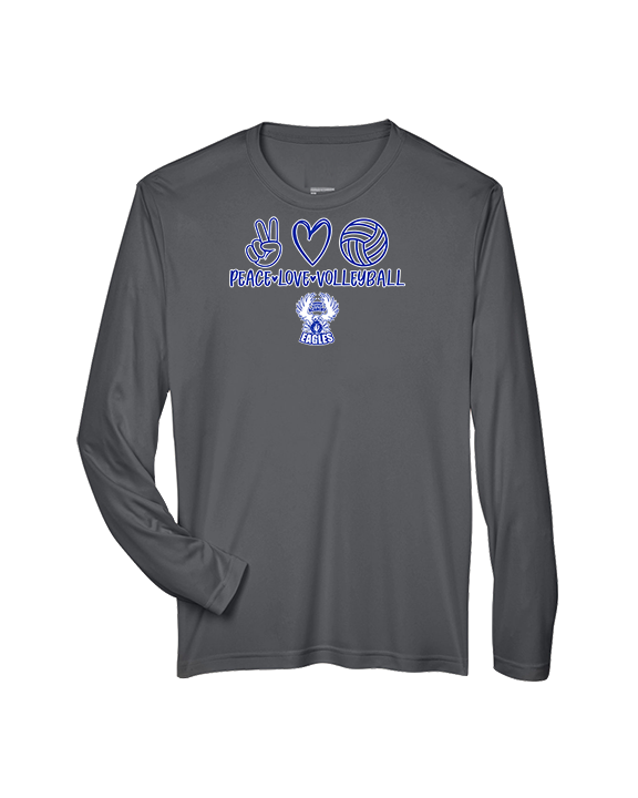 Sonoran Science Academy Volleyball Peace Love Vball - Performance Longsleeve