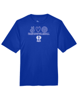 Sonoran Science Academy Volleyball Peace Love Vball - Performance Shirt