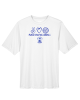 Sonoran Science Academy Volleyball Peace Love Vball - Performance Shirt