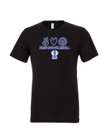 Sonoran Science Academy Volleyball Peace Love Vball - Tri-Blend Shirt