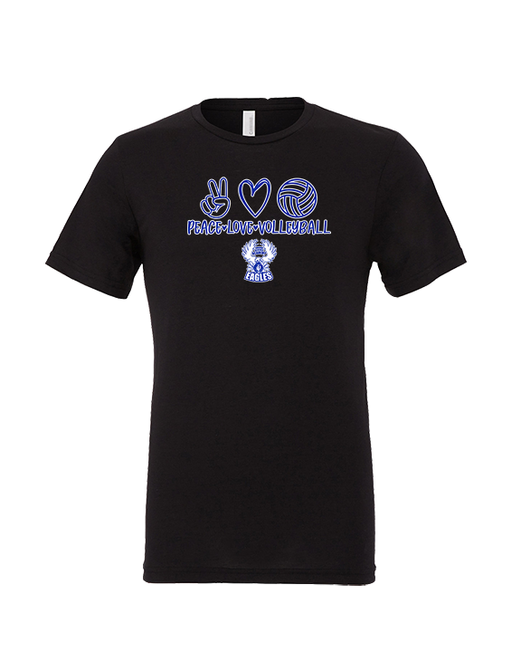 Sonoran Science Academy Volleyball Peace Love Vball - Tri-Blend Shirt