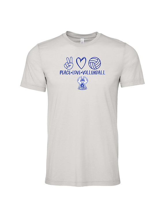 Sonoran Science Academy Volleyball Peace Love Vball - Tri-Blend Shirt