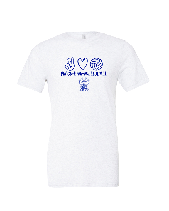 Sonoran Science Academy Volleyball Peace Love Vball - Tri-Blend Shirt