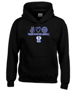 Sonoran Science Academy Volleyball Peace Love Vball - Unisex Hoodie