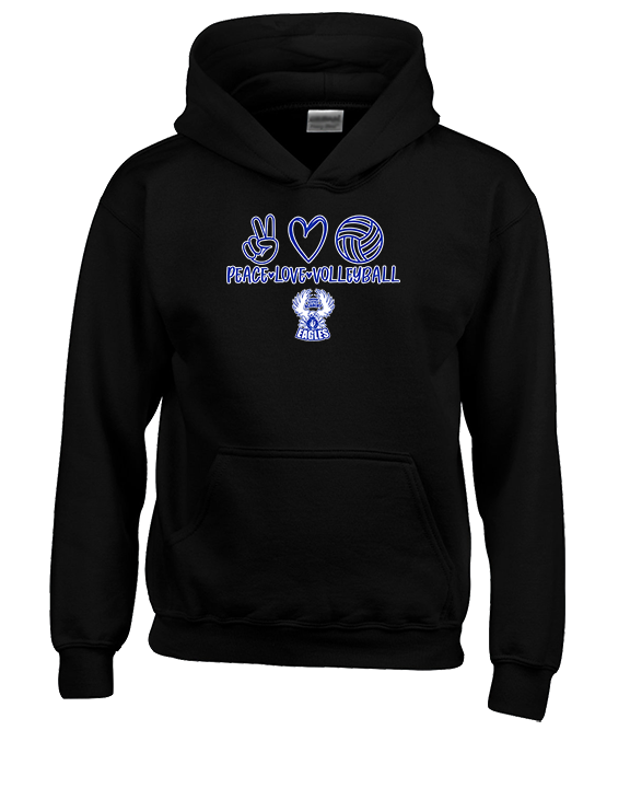 Sonoran Science Academy Volleyball Peace Love Vball - Unisex Hoodie